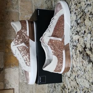 Dolce Vita | Shoes | New Dolce Vita Zina Rose Gold Glitter Sneakers 85 |  Poshmark